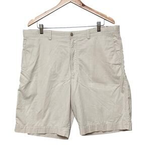 Tommy Bahama Chino Shorts Men's Size 38 Beige 9" Flat Classic Beach Old Money